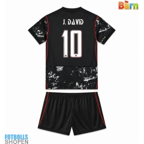 Billiga Kanada Jonathan David #10 Bortatröja Barn VM 2026 Kortärmad (+ Korta byxor)